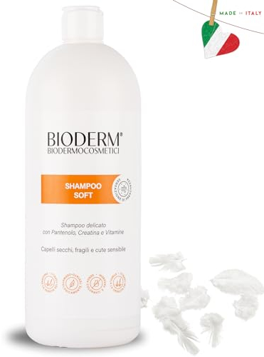 BioDerm Shampoo Soft 1000 ML- Delicato per Cuoio Capelluto Sensibile e Capelli impoveriti - Coadiuvante Antiforfora - Allevia Prurito e Dermatite Seborroica