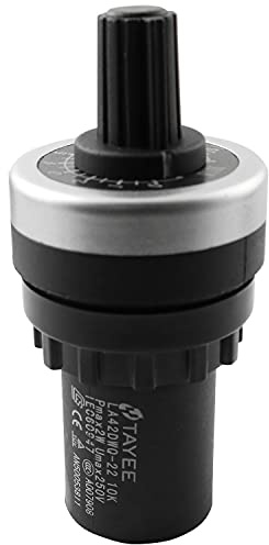 LQ Industrial 10k Potentiometer LA42DWQ-22 10k ohm Variable Speed Drive Potentiometer 22 mm VSD Rotary Resistance Variable Frequency Converter