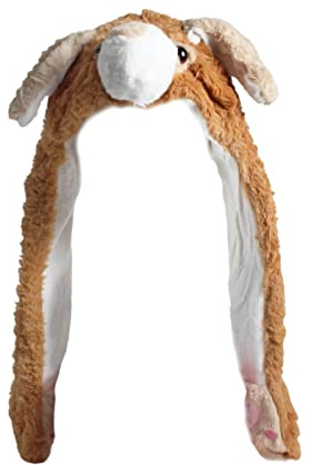 Alsino Wackelohr Mütze mit verschiedenen Motiven mit beweglichen Ohren - für Erwachsene ohne LED Kopfbedeckung, Hund braun