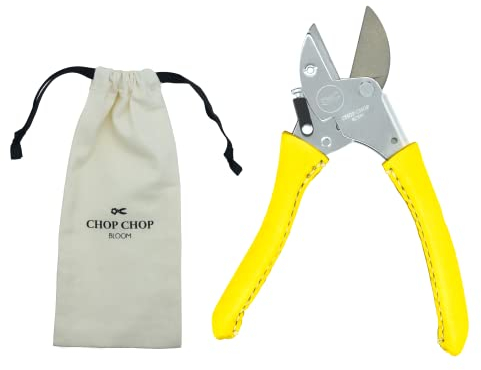 Chop Chop Bloom Premium Gartenschere, Pflanzenschere, Blumenschere - Busy Lizzy Limited Edition | 100% Made in Germany | Hochwertig, langlebig und ergonomische mit handgenähten Ledergriffen | 1st.