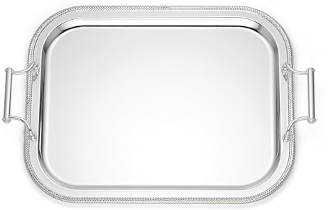 Reed And Barton 896102 Rectangle Silverplate Tray With Handles