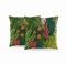 ggaimwf 40x40cm Lot de 2 Housses de Coussin Fleurs Feuilles Plantes Tropicales Floraison Coloré Ancien Exotique Taies d'oreiller décoratives pour Femme Famille Jardin LiterieCanapé Lit Salon