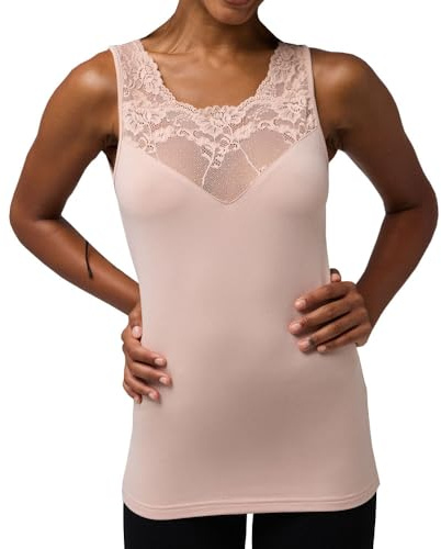 YSABEL MORA Camiseta Térmica Sin Mangas Encaje Elegancia y Comodidad para Mujeres Imparables Protección Térmica y Estilo Versátil para Cualquier Ocasión.