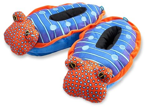 Coddies Sea Slug Hausschuhe | Gemütliche Plüschtier-Hausschuhe, lustige Memory-Schaum-Hausschuhe mit harter Sohle, Fisch-Hausschuhe für Herren, Damen und Kinder, Meeresschnecke, 8.5/11 UK