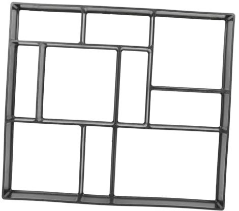 Supvox Trittsteinpflaster Terrasse aus Beton Gehweg aus Beton Trittsteinform Gartenplatten gartenwerkzeuge gartenarbeit Form für Bodenfliesen Form für Gartenzementfliesen Plastik Black