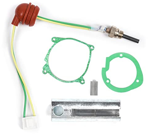 5PCS 12V Glow Plug Chinese Diesel Heater Glow Plug Air Diesel Parking Heater Plug Service Kit 12V Car Ceramic Heater Repair Parts with Removal Fitting Tool for Eberspacher D2 D4, D4S, Other Glow Plug