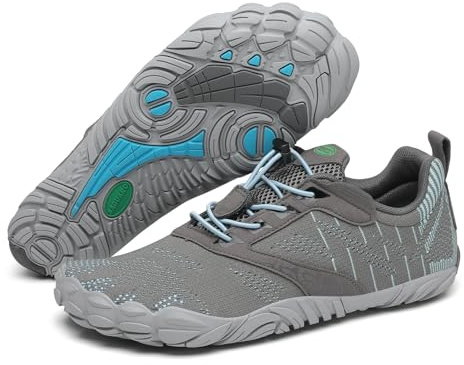 SAGUARO Barefoot Hombre Mujer Zapatillas Minimalistas Calzado Minimalistas Zapatillas de Trail Running Exterior, Free Ⅰ -Zapatos Barefoot Gris,Gr.38