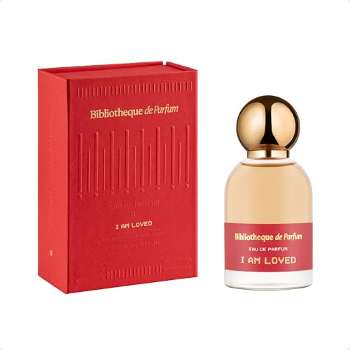 Bibliotheque de Parfum I Am Loved Eau de Parfum für Frauen, blumiger Duft, feminines und romantisches Damen Parfüm mit Noten von Lilie, Veilchen, Patchouli, Vanille & Alpenveilchen, 50 ml