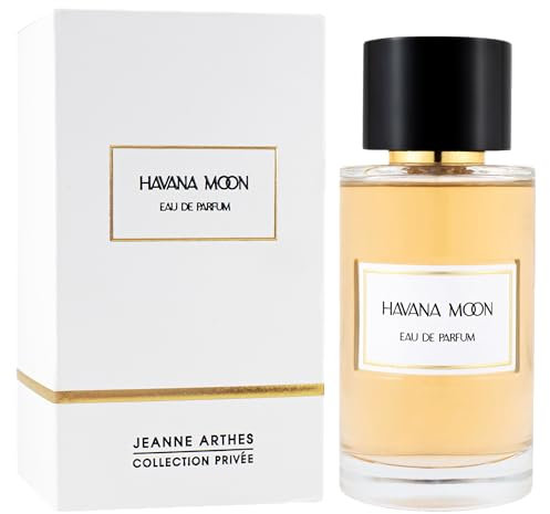 JEANNE ARTHES - Collection Privée - Eau de Parfum Havana Moon - Oriental & Gourmand - Fève Tonka, Vanille - Fabriqué en France à Grasse - Flacon Vaporisateur 100 ml