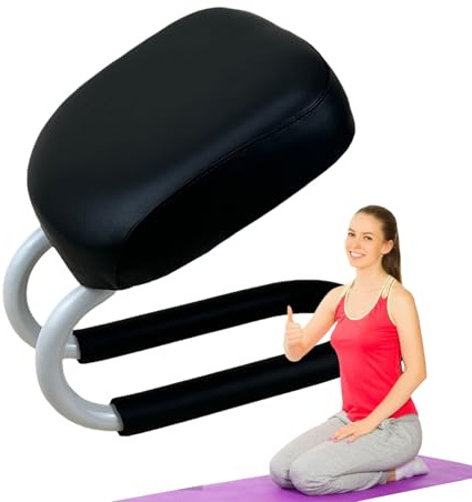 Tabouret de méditation | Banc de prière portable | Banc de genoux réglable | Chaise de soutien des hanches pour le fitness à domicile, la salle de sport | Coussin réglable