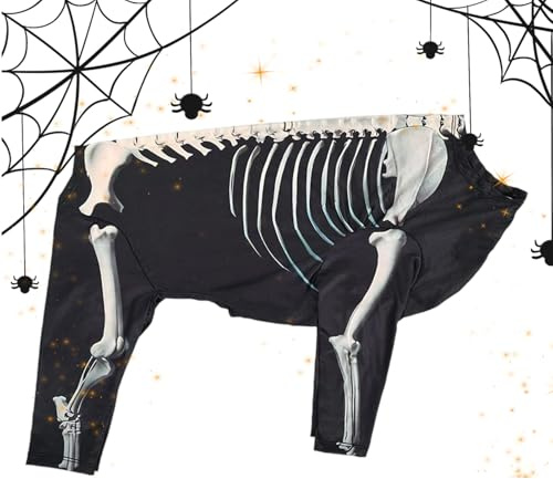 Valpar skelett – hundbody, husdjur halloweenkläder | resefestdräkt, festligheter cosplay, dagliga sammankomster utomhus vänner klänningar accessoarer kläder ensemble