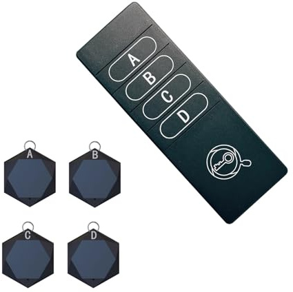 Localisateur de clés DC 2 V-3,6 V avec étiquettes de suivi 75-85 dB sonore et lumière clignotante Max 37,6 m Télécommande pour portefeuille, téléphone, animaux domestiques