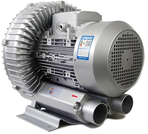 MazmornFly Regenerative Blower High-Pressure Vortex Ring Blower Single Phase/Three-Phase Industrial Vacuum Pump Dual-Purpose Blower and Suction Blower for Sewage Aeration Aquarium Fish Pond 110V-180W