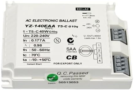 reattore elettronico Lampada fluorescente elettronica YZ-140EAA 40W AC 220-240V for lampada ad anello T5 Reattore standard