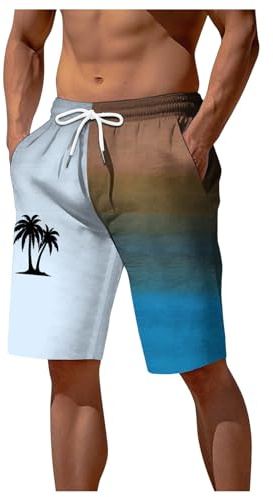 Badbyxor herr långa sommar snabbtorkande badshorts justerbara badbyxor med dragsko bekväma ventilerande simbyxor casual simning shorts strandbyxor män