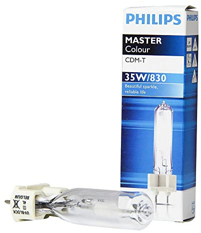 Philips MASTERColour CDM-T – Lampadina di alogenuri metallici, 35 W, 830, G12, luce calda