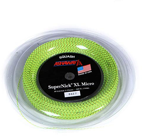 ASHAWAY Supernick XL Micro Squash String - 110m Reel