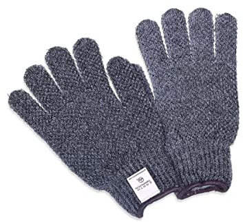 Earth Therapeutics - Pure fx Purifying Exfoliating Gloves with Medicinal Bamboo Charcoal - 1 Pair