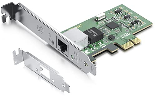 1.25G Tarjeta de Red Ethernet,RJ45 Nic,1.25GbE CNA,with Intel 82574 Chip,Soporte Windows Server/Linux/VMware (Not Soporte X11, Mac)