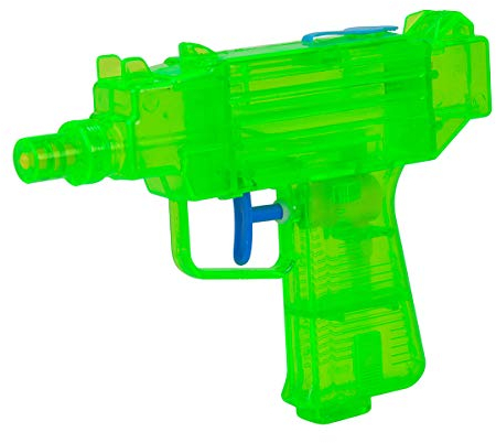 Simba 107272347 - Water Fun Wasserpistole Splash, 3-Fach Sortiert, 16cm, ab 3 Jahre, Tankvolumen 100ml, Reichweite 7m