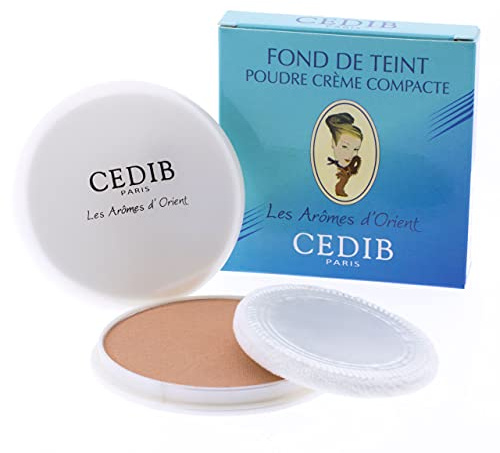 Cedib Paris, Maquillaje Polvo Crema Compacto, Fond De Teint Poudre Crème Compacte, Les Arômes D'Orient, Couleur Alep, 15 gr