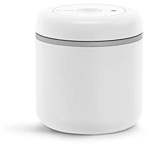 Fellow Atmos Vakuumbehälter für Kaffee und Lebensmittel 0.7 liter matt weiß, Transparent, Medium (0.7 L)