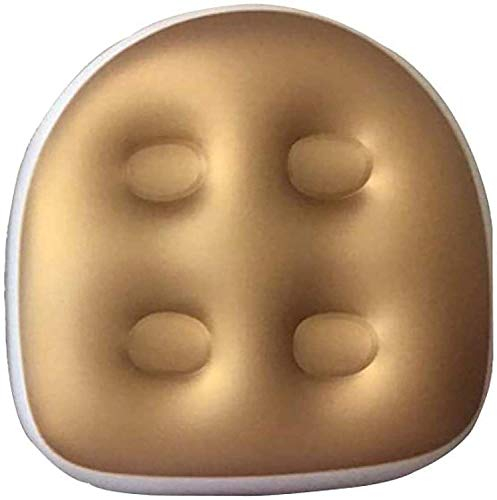 Tenlacum Almohadilla de asiento elevador de spa y bañera de hidromasaje con ventosa, asiento elevador de spa inflable suave, cojín de masaje antideslizante para adultos, ancianos, niños en casa, spa