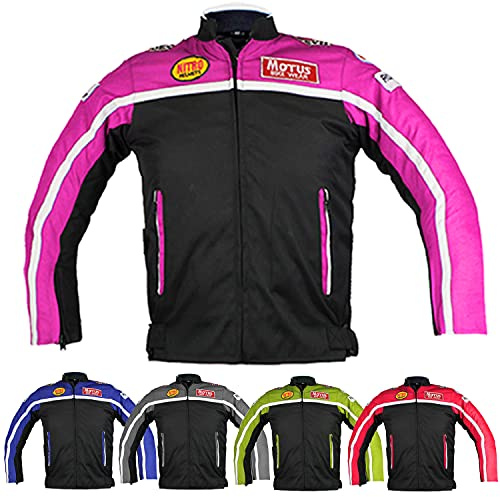 KEROZEN Pink 10 years Bambino Enfant Moto Veste de protection Respirant Sport Léger pour motocross Enfants toutes les 4 saisons