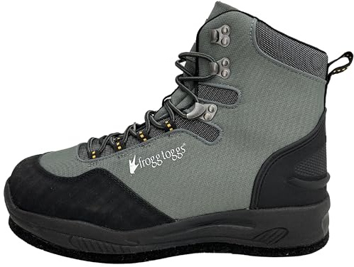 FROGG TOGGS Men's Deep Current Waterproof Fishing Wading Boot for Fishing in Cleated or Felt, Felt, 10