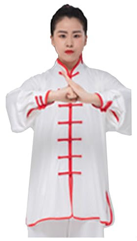 Chinesische Männer Frauen Kung Fu Anzüge Kampfkunst Uniform Taekwondo Training Tücher Kleidung(C,L)