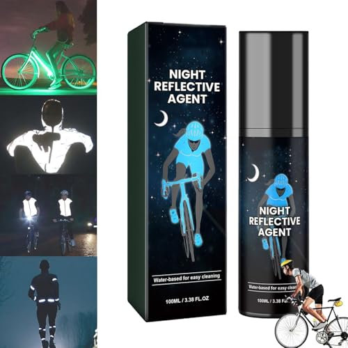 Clear Glow in The Dark Spray Paint, Reflective Outdoor Waterproof, Glow in The Dark Acrylic Paint for Bike (Blue)