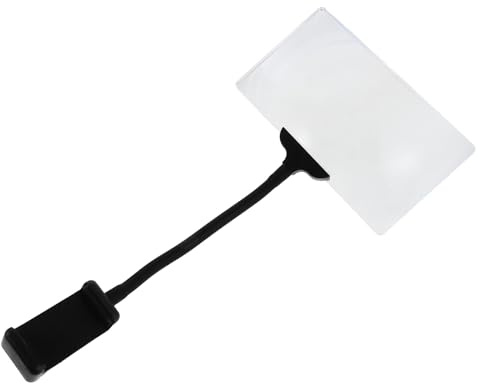 WEKADRIN Loupe à Pince Réglable pour Écran de Smartphone Grossissement HD Portable Plastique Léger Transparent Aide Visuelle pour Seniors Malvoyants Lecture et Utilisation Facile en