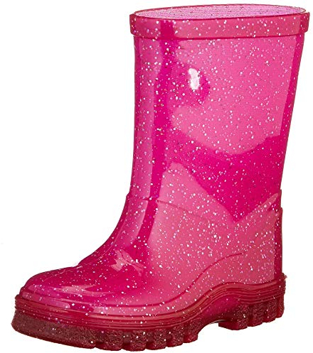 Beck Fille Glitzer Botte de pluie, Rose, 24 EU