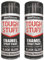 HitlineUK 2 x 400ml Black Gloss Spray Paint – Multi-Surface Aerosol for Metal, Wood, Plastic – Quick Drying, Durable Gloss Finish – Pack of 2