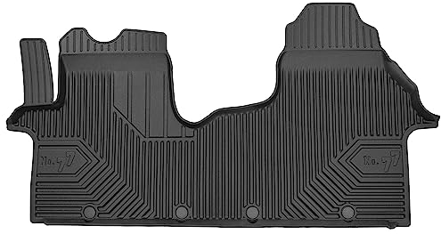MOTOS Tapis de sol caoutchouc pour Renault Trafic III depuis 2014 Améliorez Votre Confort de Voyage avec Le tapis noir antidérapant Auto No.77- tapis voiture Tous Temps pour Voiture, Protection Contre