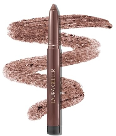 LAURA GELLER NEW YORK Longwear Eyeliner Pencil with Caffeine, Smooth & Blendable Makeup, Soft Slate