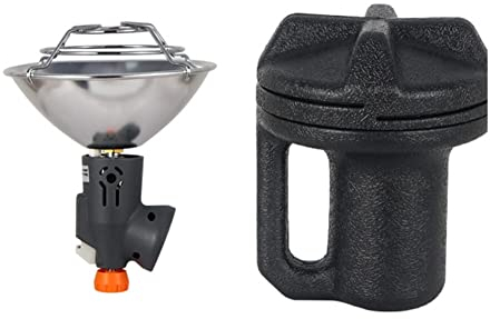 Wooauto Outdoor Gas Heizung Mini Zelt-Heizung Reise Camping Zelt warme Abdeckung Camping-Gasherd Tragbare Mini Gasheizung im Freien Gasbrenner Campingwärmer für Camping, Outdoor und Picknick,Schwarz