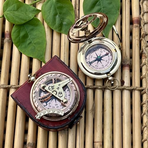 WOANIN Bussola personalizzata, bussola incisa, bussola personalizzata, regalo di nozze, regalo per testimoni dello sposo, ricordo di nozze, Natale, battesimo, laurea, boy scout, meridiana, nautica,