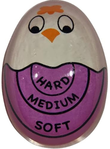 Temporizador de huevos de resina temporizadores de colores multicolor para cronómetro de huevos resistente al calor, violeta. Tratamiento práctico