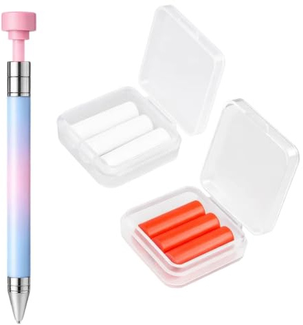 QyizuiPcn 3 Stück Diamond Painting Stifte mit Wachs, befüllbar, Zubehör | 3 befüllbare Diamond Painting Stifte mit Wachs. Ideal als Zubehör für präzises Arbeiten an Diamantmalereien.