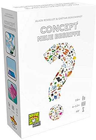 Repos Production, Concept – Neue Begriffe, Erweiterung, Familienspiel, Ratespiel, 4-12 Spieler, Ab 10+ Jahren, 40+ Minuten, Deutsch
