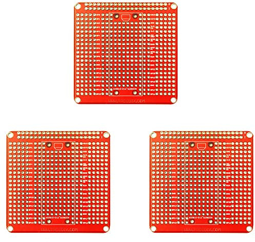 Treeidx 3pcs Expansion Board Breadboard Gold Plated Finish Proto Board PCB Compatible with Raspberry PI PICO