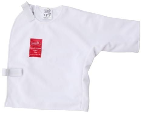 DJJYCTNM Fechtweste, Fechttrainingsausrüstung für Kinder und Erwachsene, Unisex-Unterarmschutz/Fechtplastron (Color : Left Hand, Size : S)