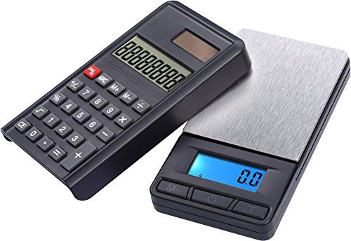 G&G 200g/0,01g PC Feinwaage Taschenwaage & Taschenrechner (2 in 1) Digitalwaage Münzwaage