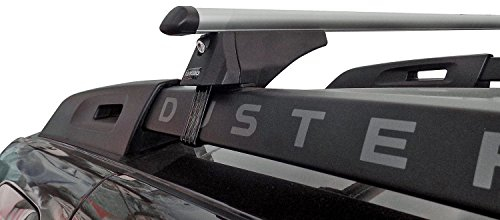 Menabo Brio Aluminium Roof Rack Bars for Dacia Duster (SUV 5 Door) from 2013, lockable