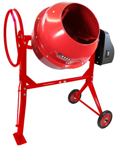 Excel 180L Portable Cement Concrete Mixer 240V 650W with Wheels