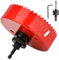 GUOQEE 83mm Hole Saw with Quick Change Arbor, Hole Drilling Cutter HSS BI-Metal for Wood, Plywood, PVC, Drywall and Metal Sheet