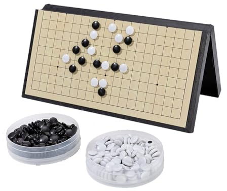 Juego Go Magnético, Juego Tablero Plegable Viaje, Go Chino Juego Estrategia Clásico Grande para Principiantes Adultos