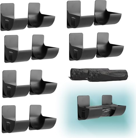 12 soportes para bolsas de basura de cocina, organizador de bolsas de basura montado en la pared, dispensador de bolsas de basura con 2 bolsas de basura, puerta de armario de cocina, caja de