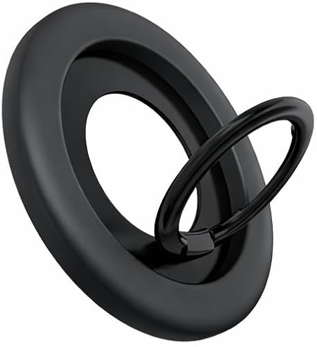 Amayo - Supporto ad anello per magsafe, supporto per dita del cellulare, supporto magnetico per le dita, per smartphone serie 14 Pro Max, 13, 12 accessori (nero)